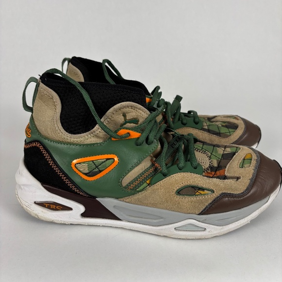 Puma Men’s black fives TRC Tan, Green - Picture 1 of 10